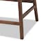 Baxton Studio Larine Dark Grey Upholstered Walnut Finished 2-Piece Counter Stool Set 159-9698 - alternate 9